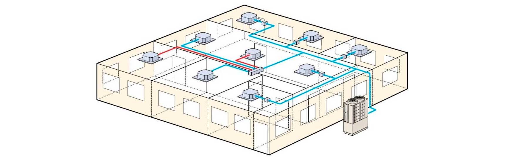 Мультизональная система кондиционирования VRF для государственного заказчика